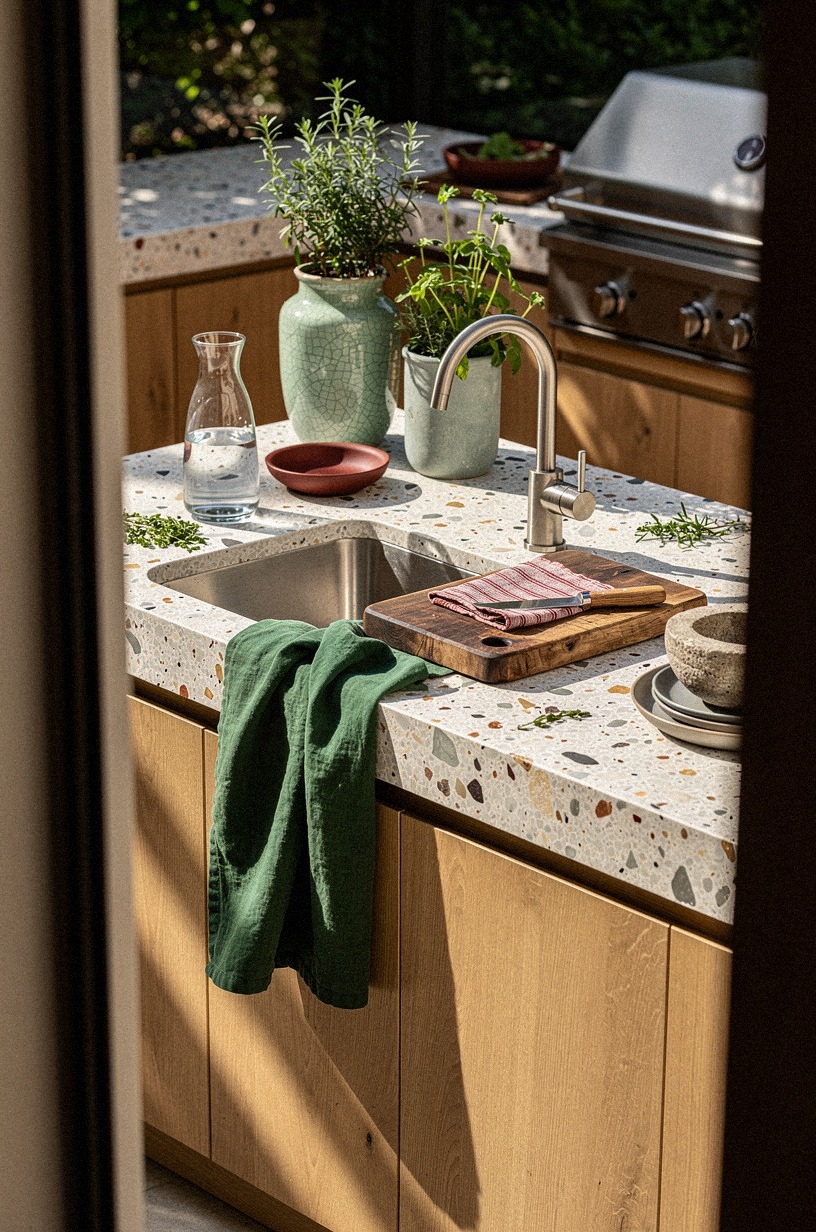 Add a prep sink beside the cutting zone