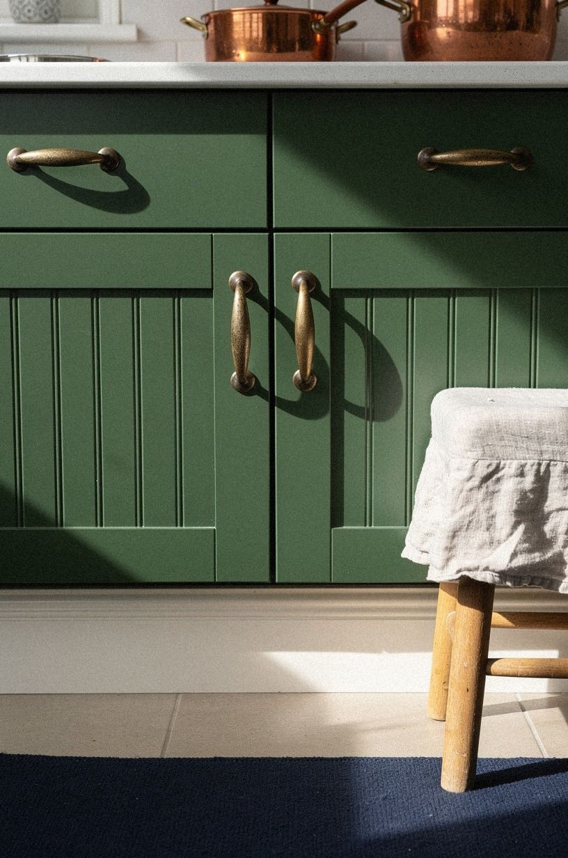 Add beadboard panels to shaker doors