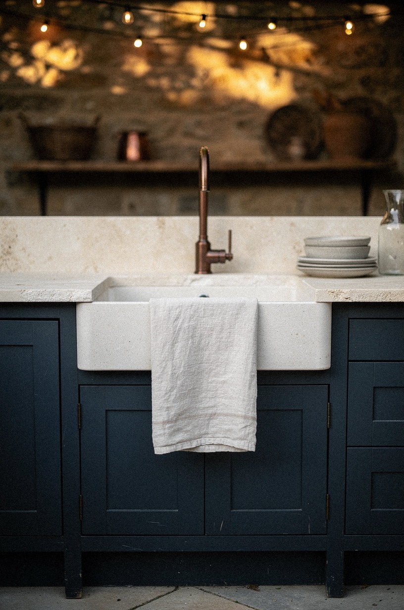 Is a stone base really worth it for a farmhouse sink?