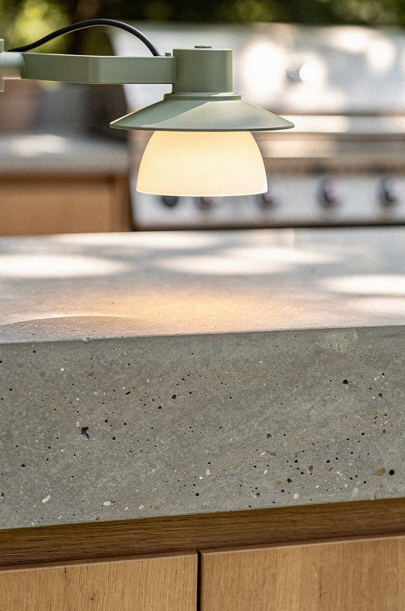 Hang task lights over the grill line