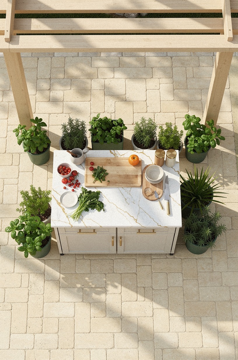 Create a pergola over the prep run