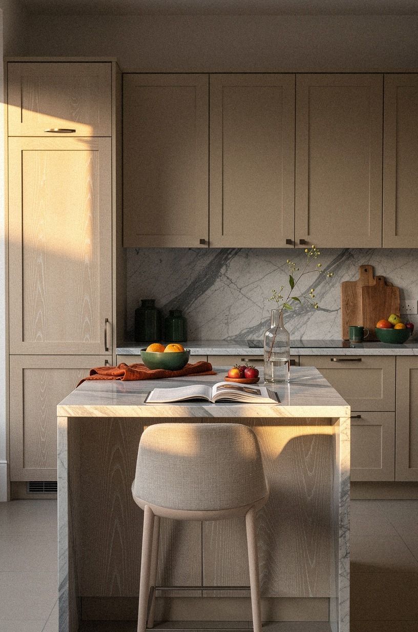 I Balanced Marble With Warm Beige