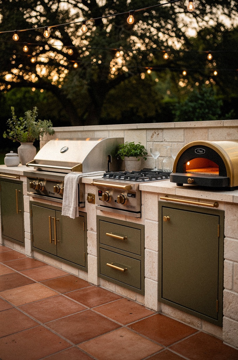 Add a side burner or pizza oven so the main grill isn't doing everything