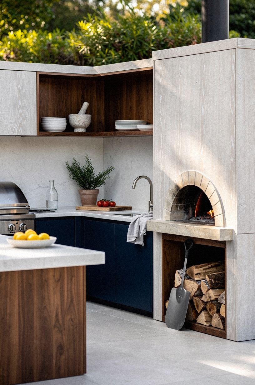 add a wood-fired pizza oven as a sidekick