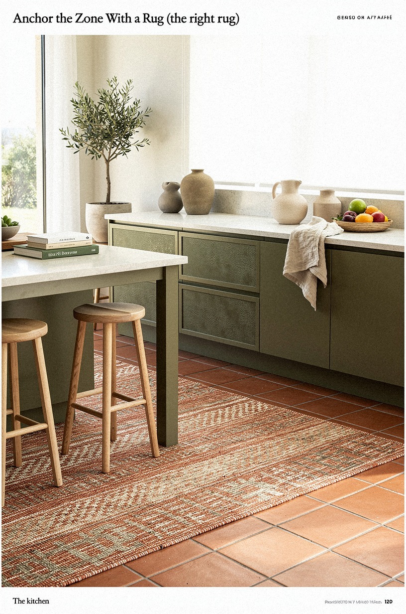 Anchor the Zone With a Rug (the right rug)