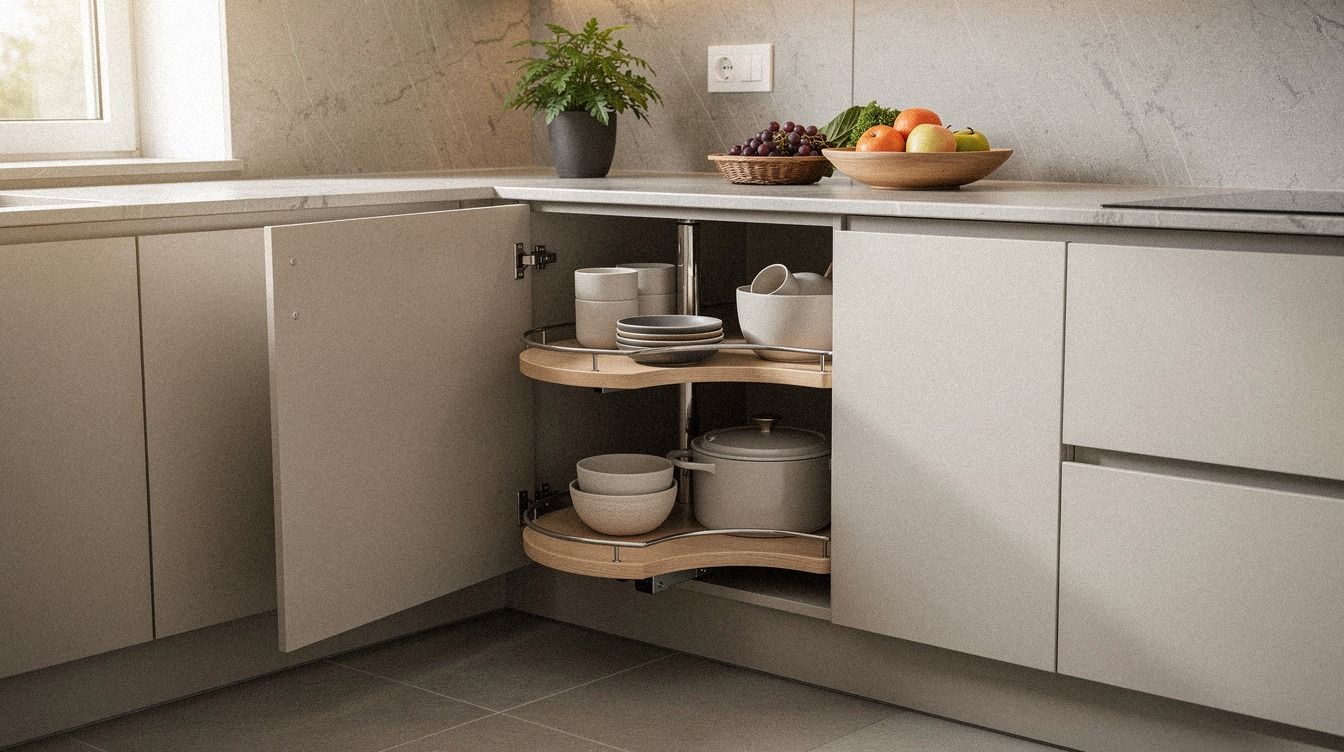 How to Fix Awkward Kitchen Corner Cabinet Space Without Renovating