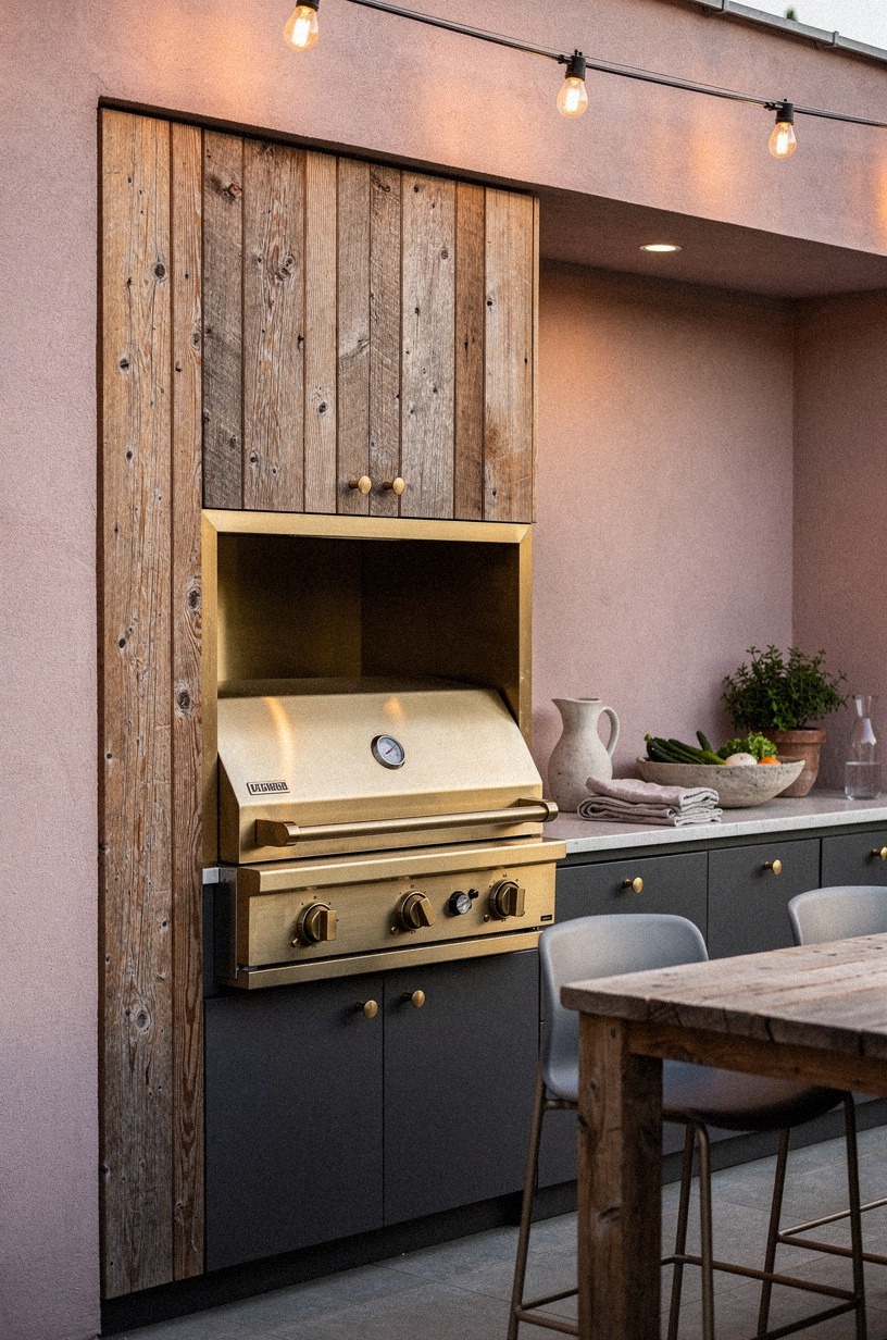 Frame the Grill Wall (The Two-Wood Rule)