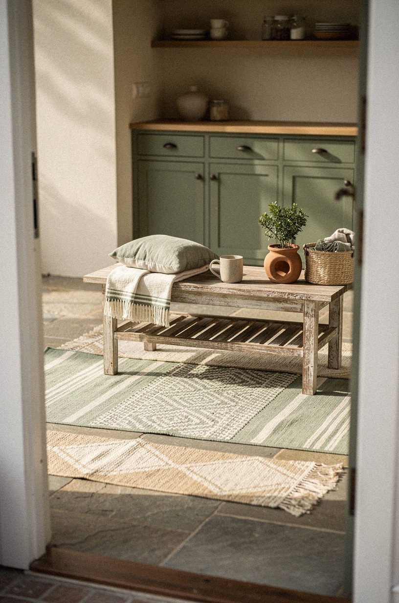 Layer textiles and rugs meant for outdoors