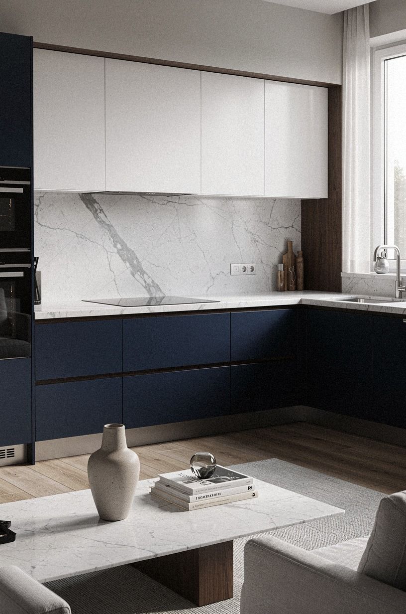 lose the upper cabinets on one wall entirely