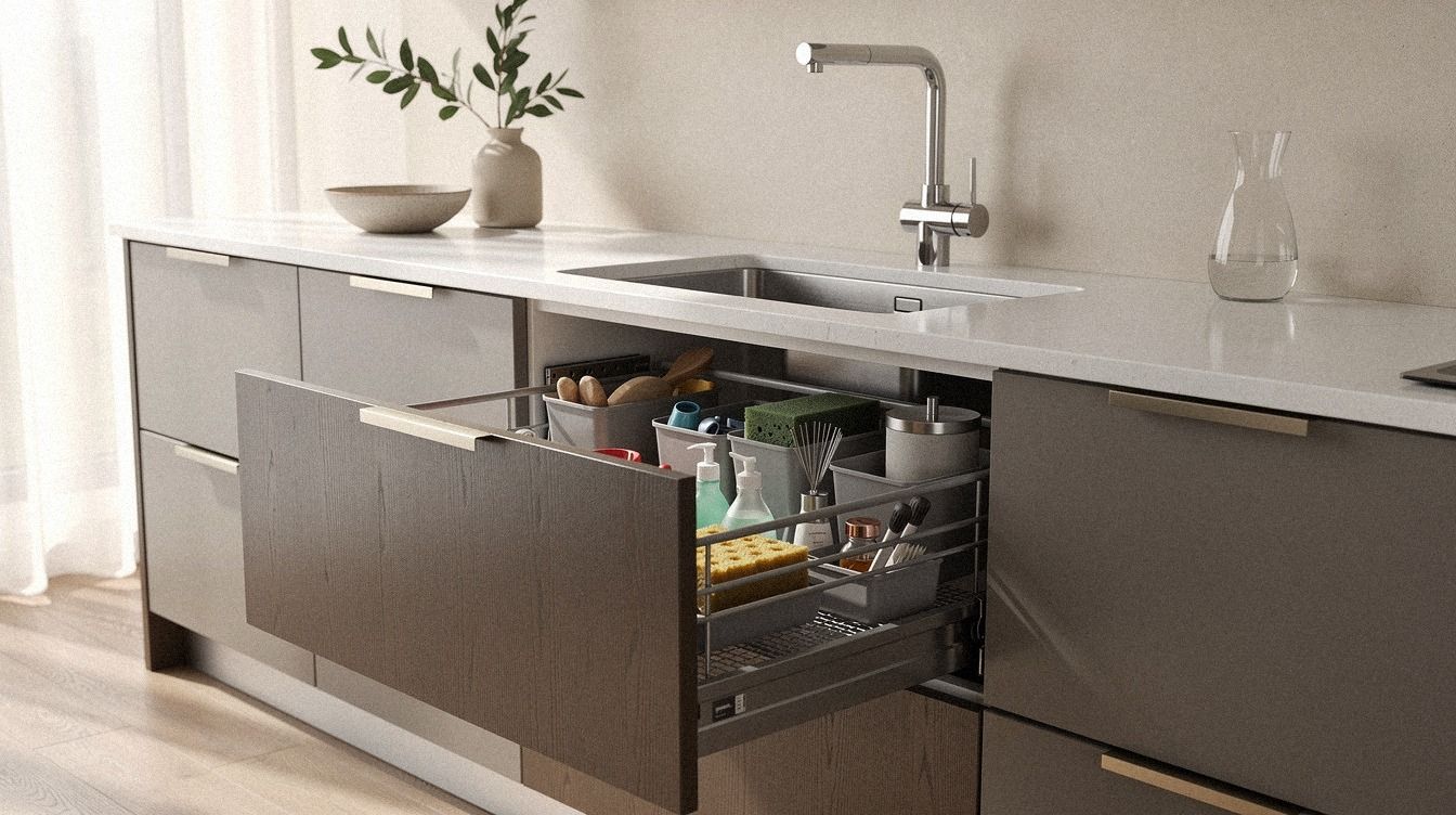 How to Organize Kitchen Sink Cabinet Ideas Without Wasting Space
