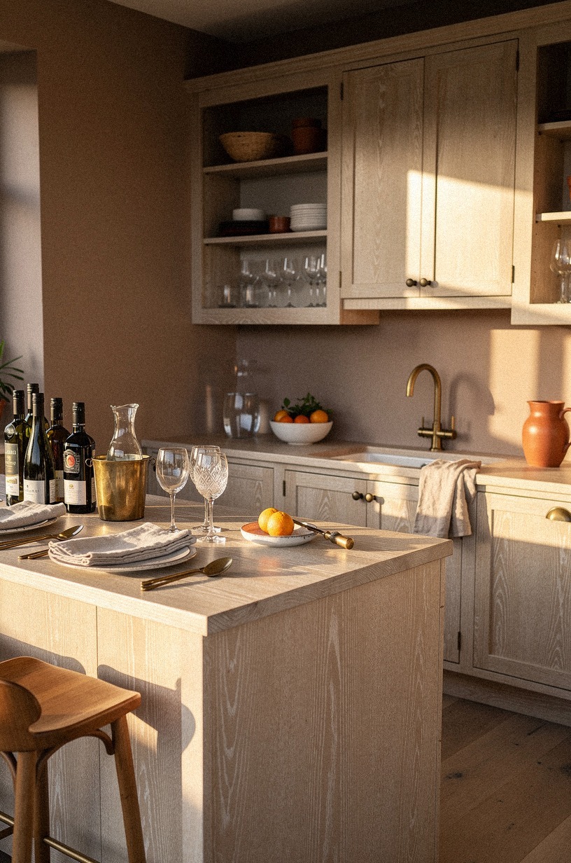 Stock the bar zone (because the kitchen is the bar)