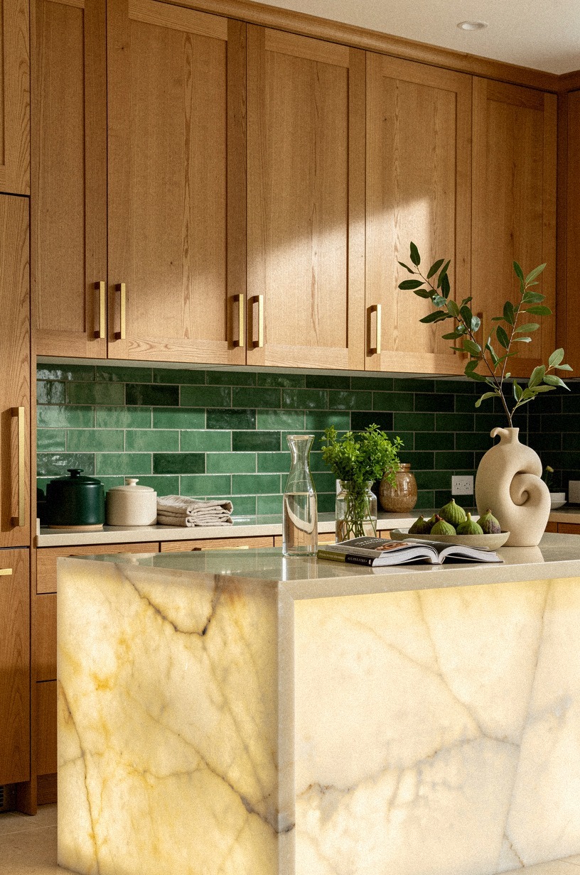 swap plastic storage for cedar cabinetry
