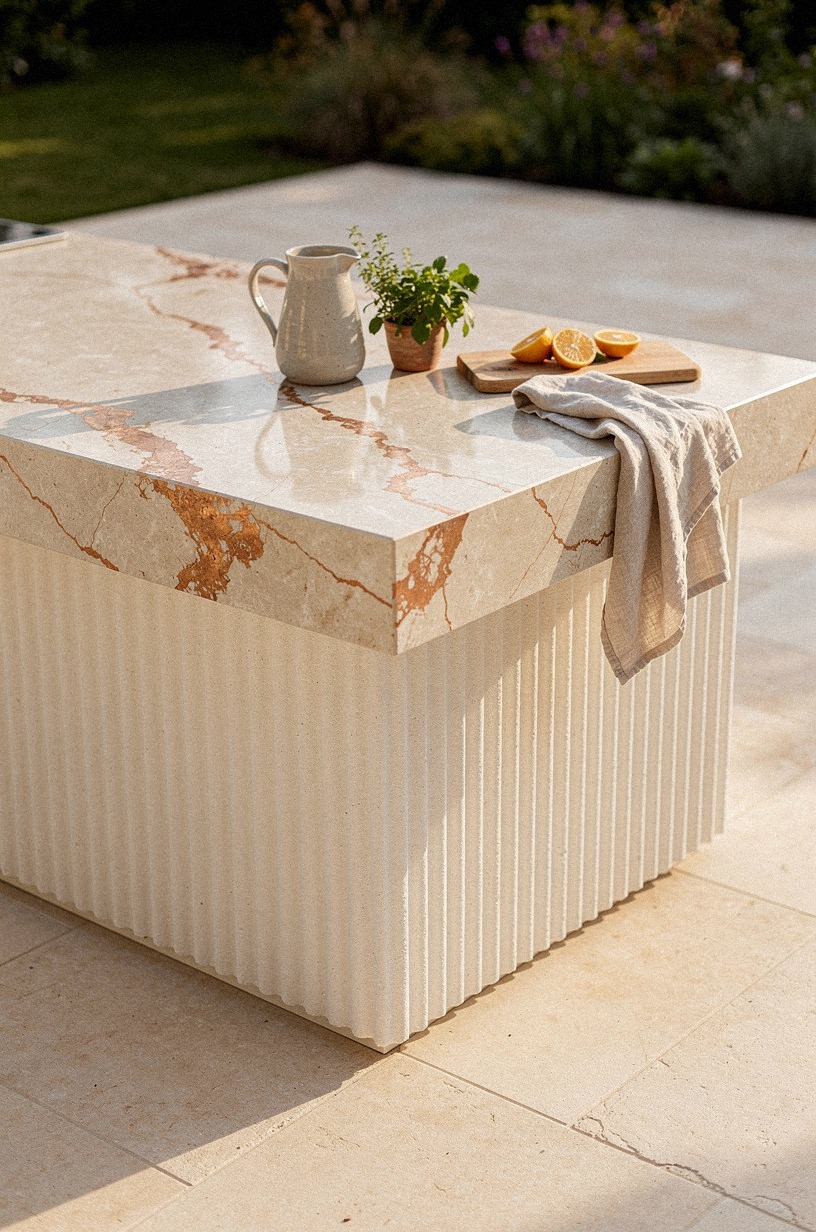 upgrade to hand-applied Venetian plaster for a warm, old-world line
