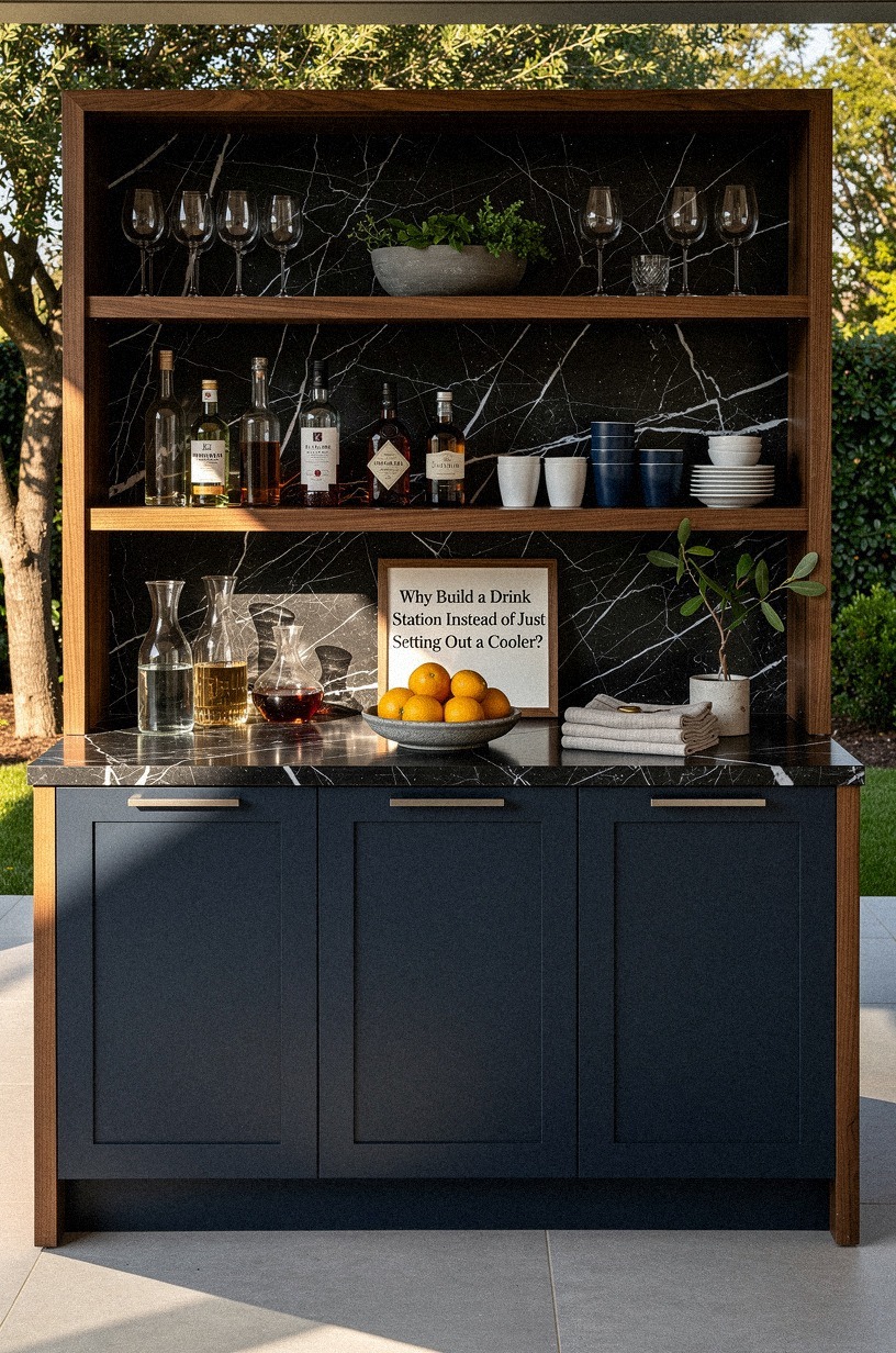 Why Build a Drink Station Instead of Just Setting Out a Cooler?