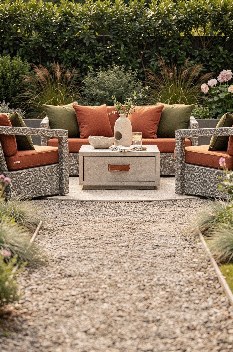 Line the edge with lavender for scent while you sit