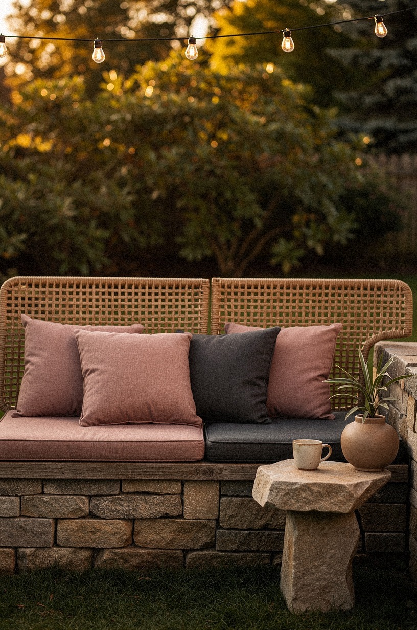 Swap the coffee table for a vintage galvanized trough
