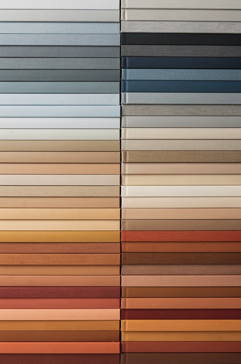 The color-blocked spine edit