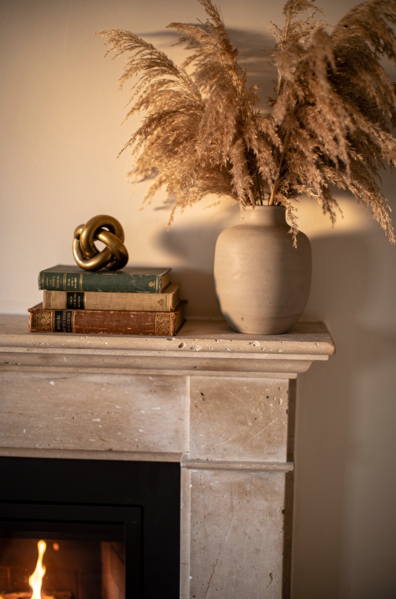 The mantel as shelf