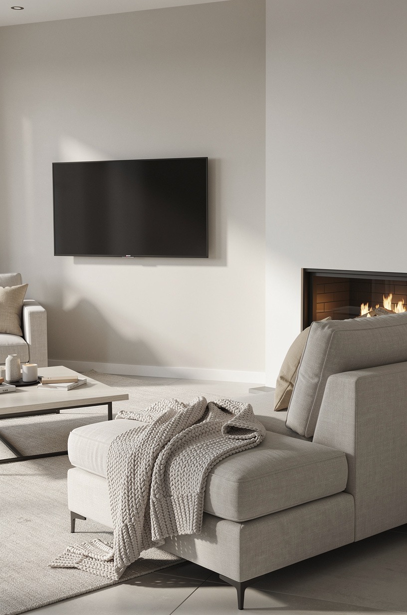 The perpendicular TV wall