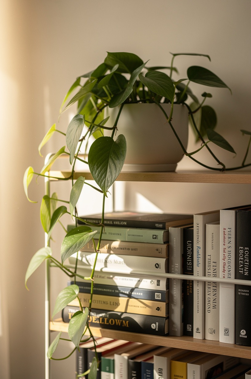 Use the top shelf for plants, not storage