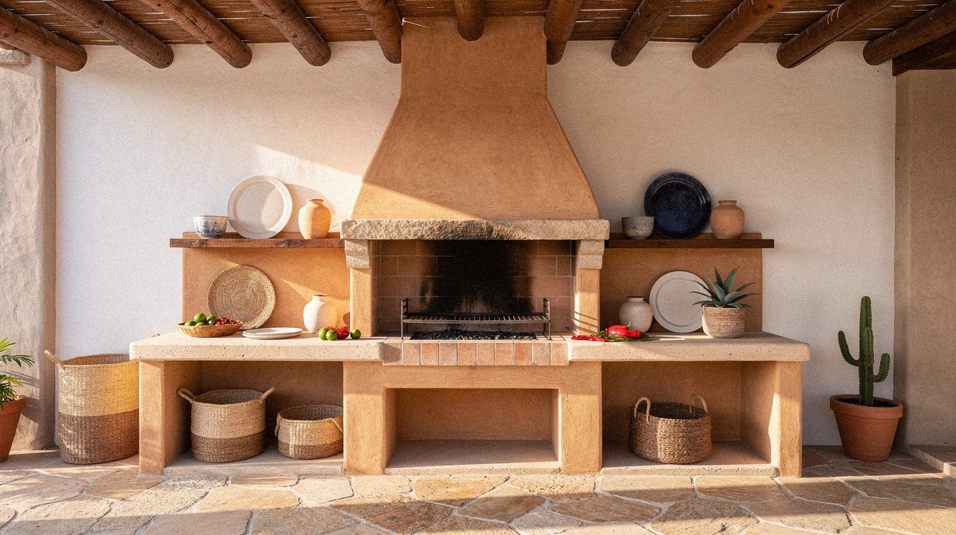 How to Design a Mexican Hacienda-Style Outdoor Kitchen That Feels Warm and Earthy
