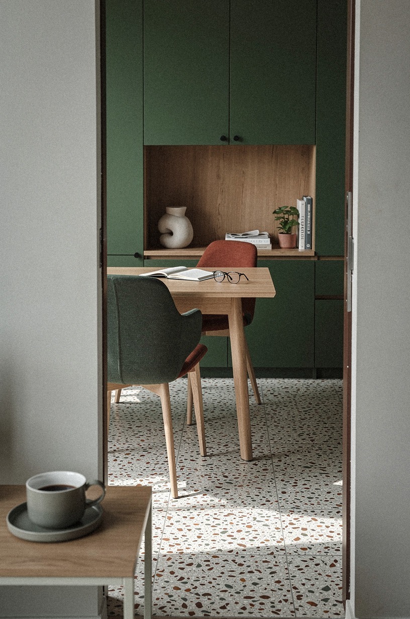 add a small side table for coffee and nothing else
