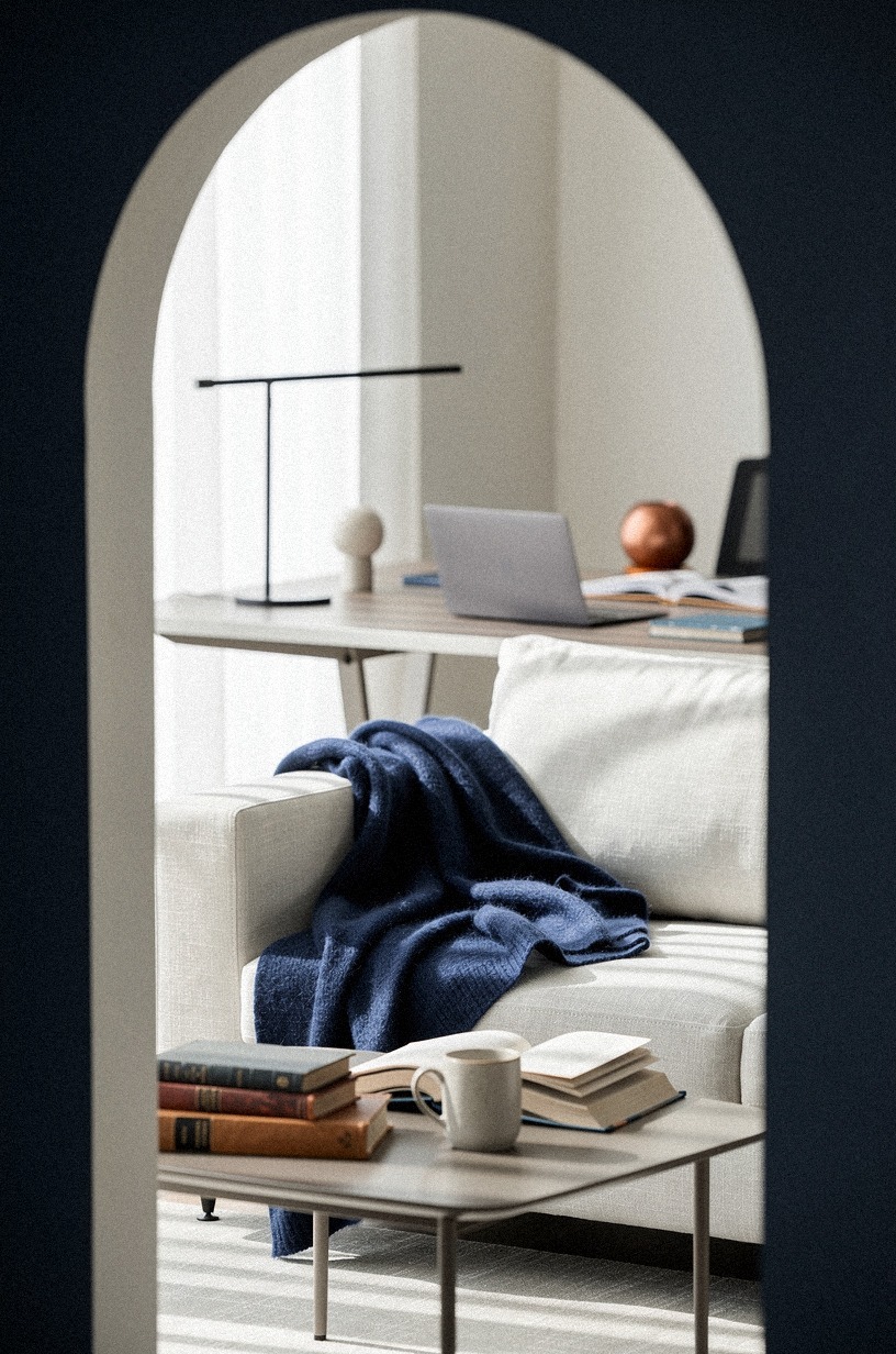 add a throw blanket in mohair or cashmere for the reading breaks