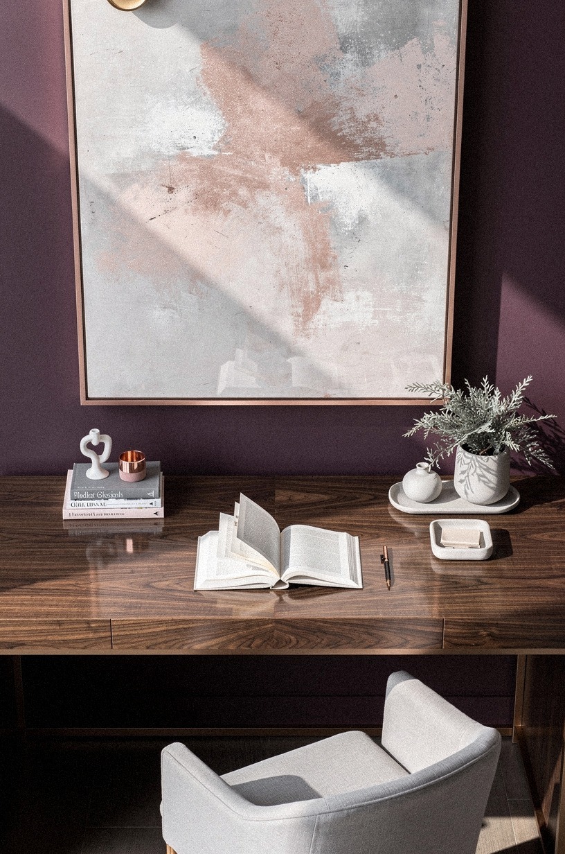 Add one oversized piece of art, not a gallery wall