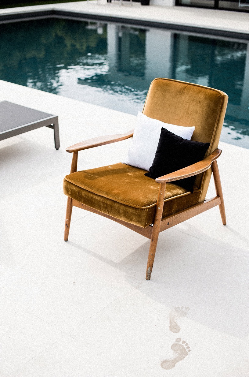 Add a single piece of vintage or found furniture
