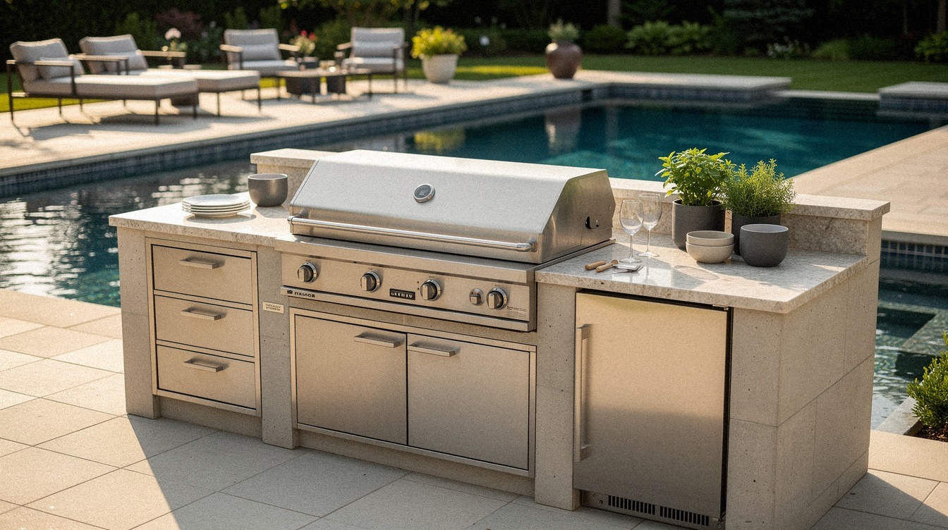 I Put The Grill Beside The Pool, My Backyard Finally Made Sense