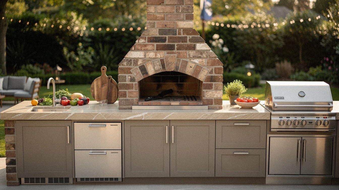 How to Build an Outdoor Kitchen With Pizza Oven for Backyard Pizza Night