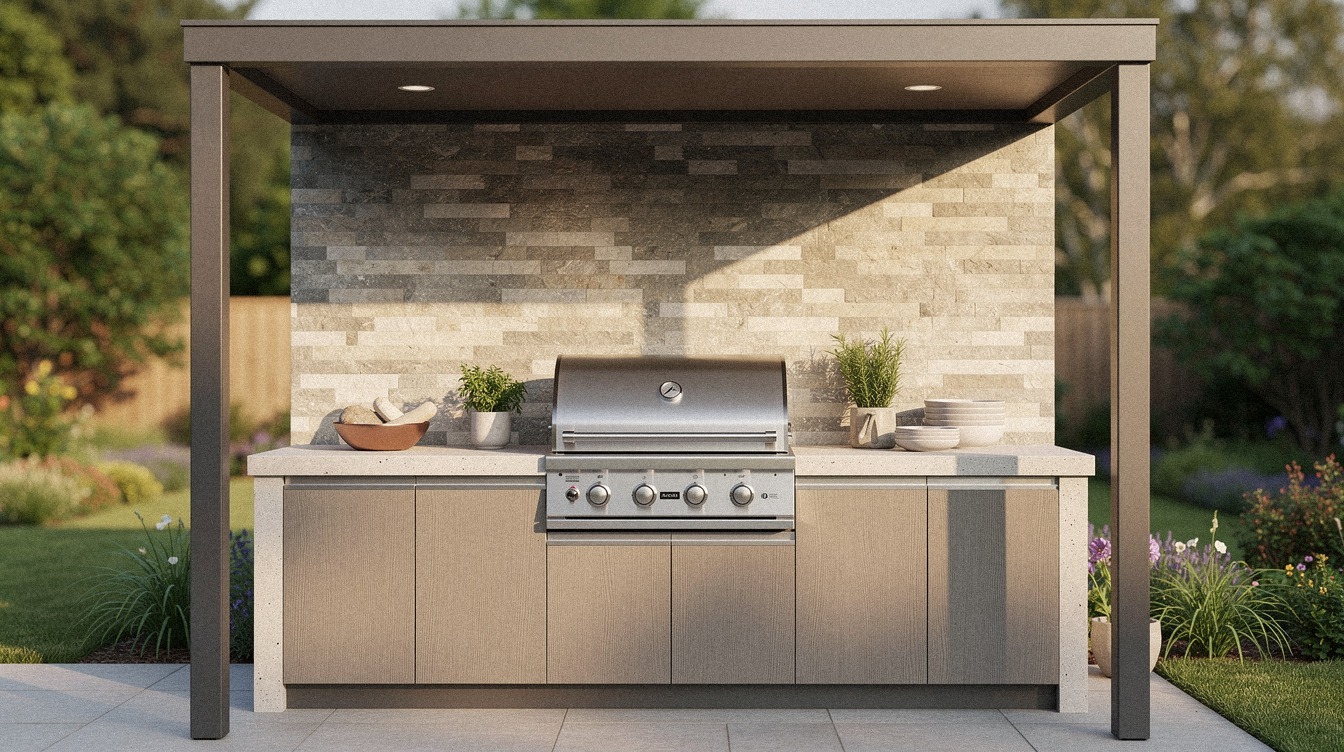 How to Make a Small Outdoor Kitchen Feel Twice as Big