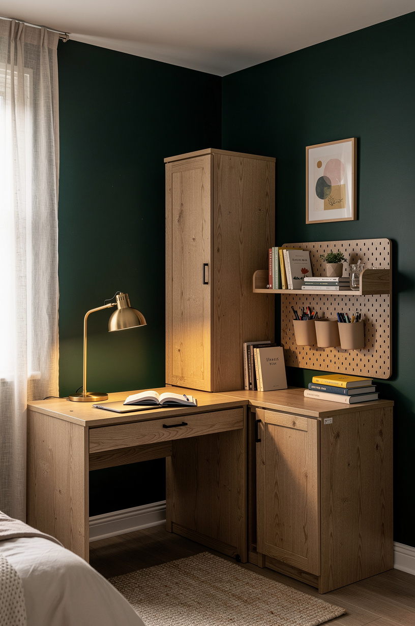 Build a Closed Storage Tower Beside the Desk