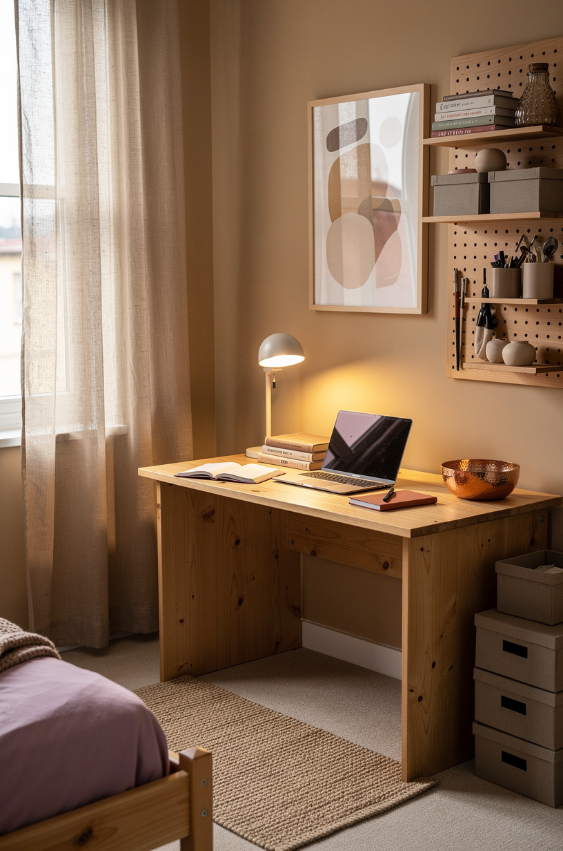 Pick a Desk Finish That Doubles as a Color Anchor