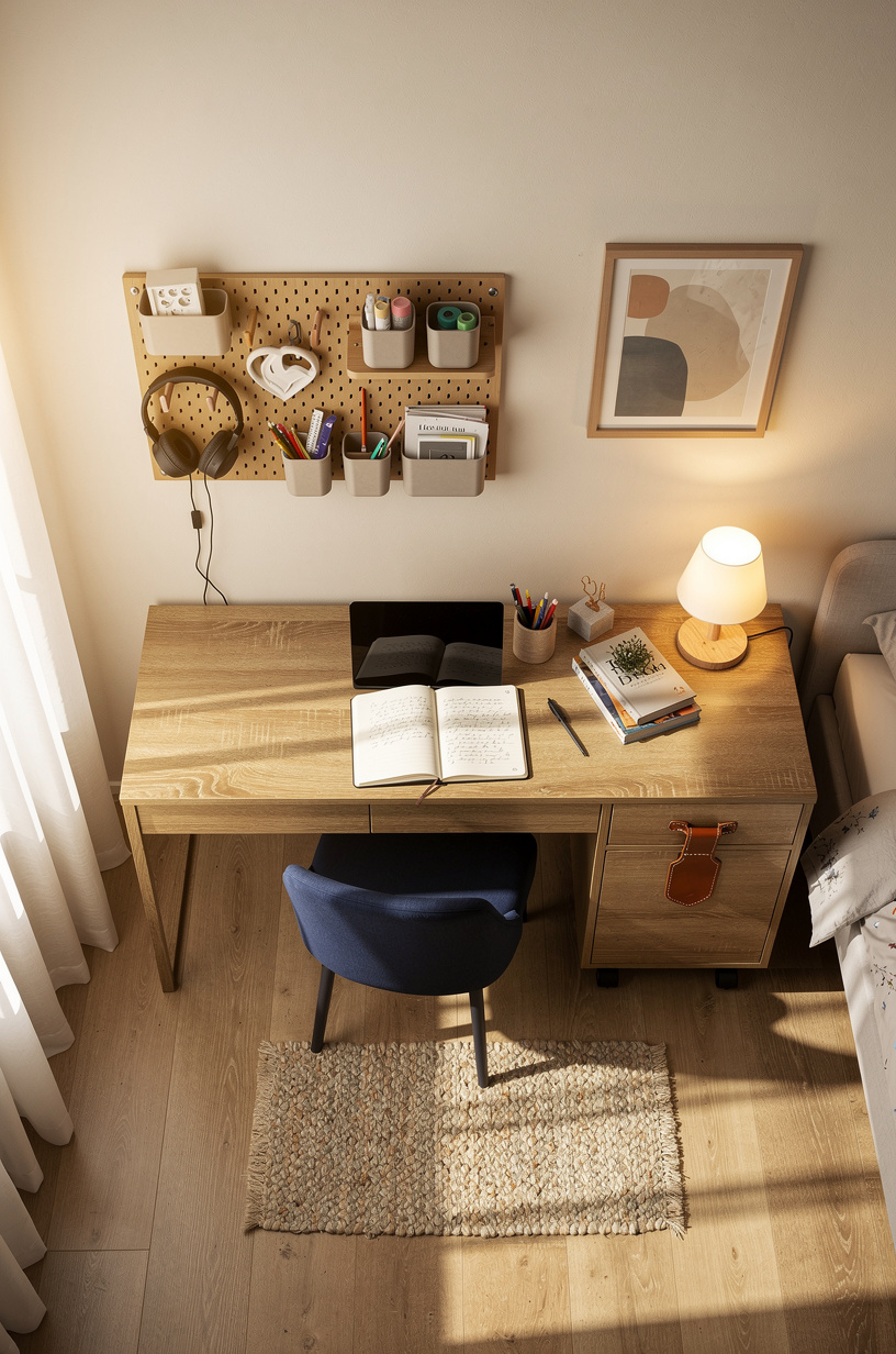 Run a Low Shelf Across the Desk Wall