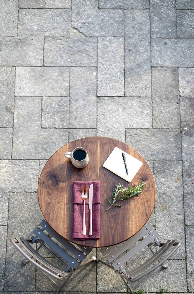 Tuck a bistro table into the corner