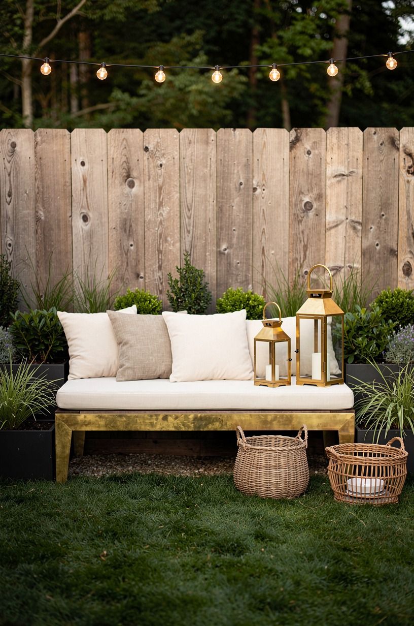 Build a low bench along the fence