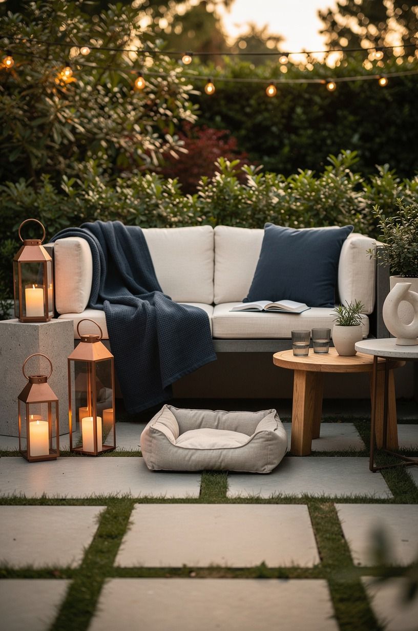 Create a mulch-free lounging corner