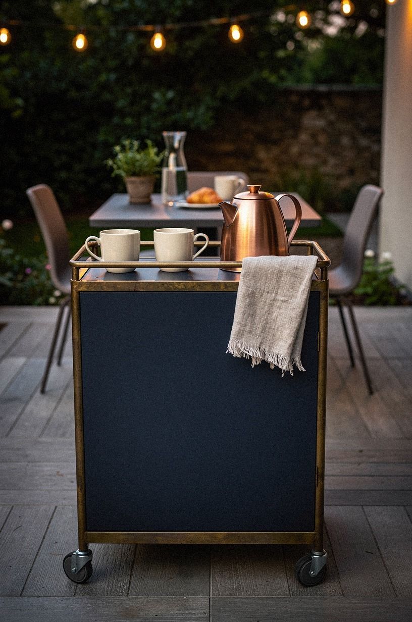 Cart vs tray: what's worth it beside the patio?