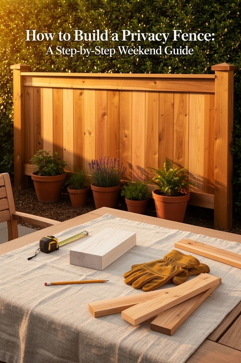 I capped the fence with a slim top rail