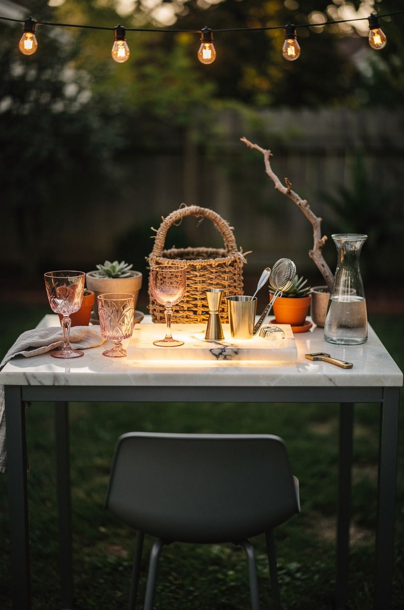 What makes a potting table work harder than a bar cart?