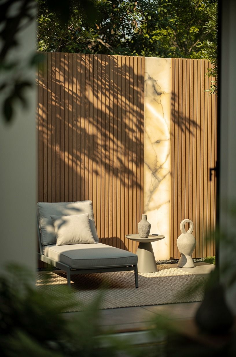 Build a slatted cedar screen panel