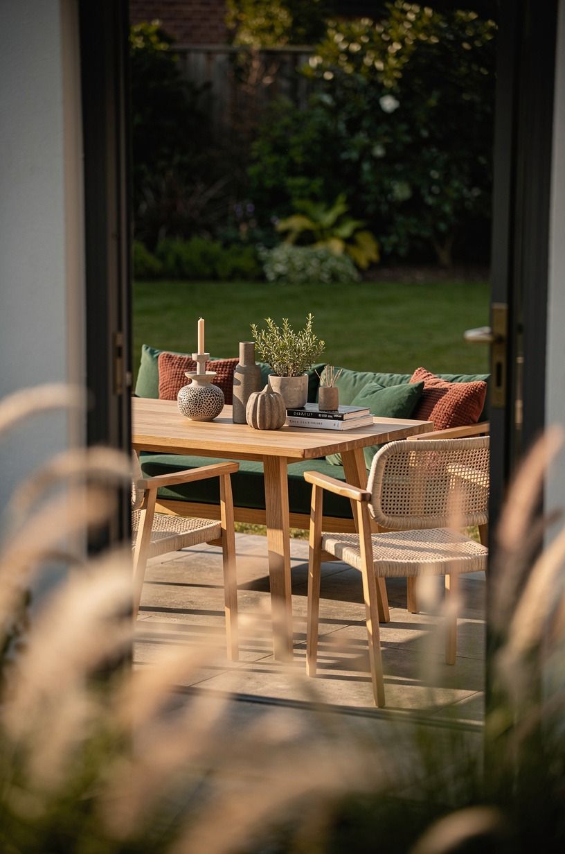 Mix ornamental grasses for a soft blur