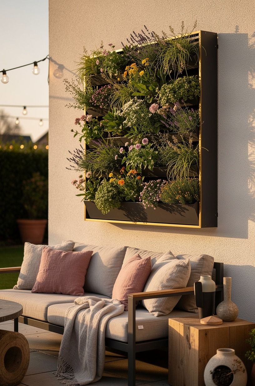 Mount a wall-hung planter panel