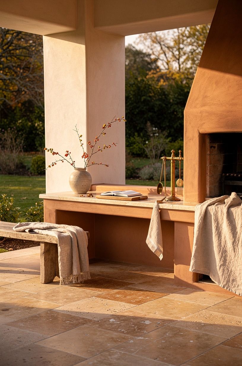 Put the kitchen edge outside the pavilion core