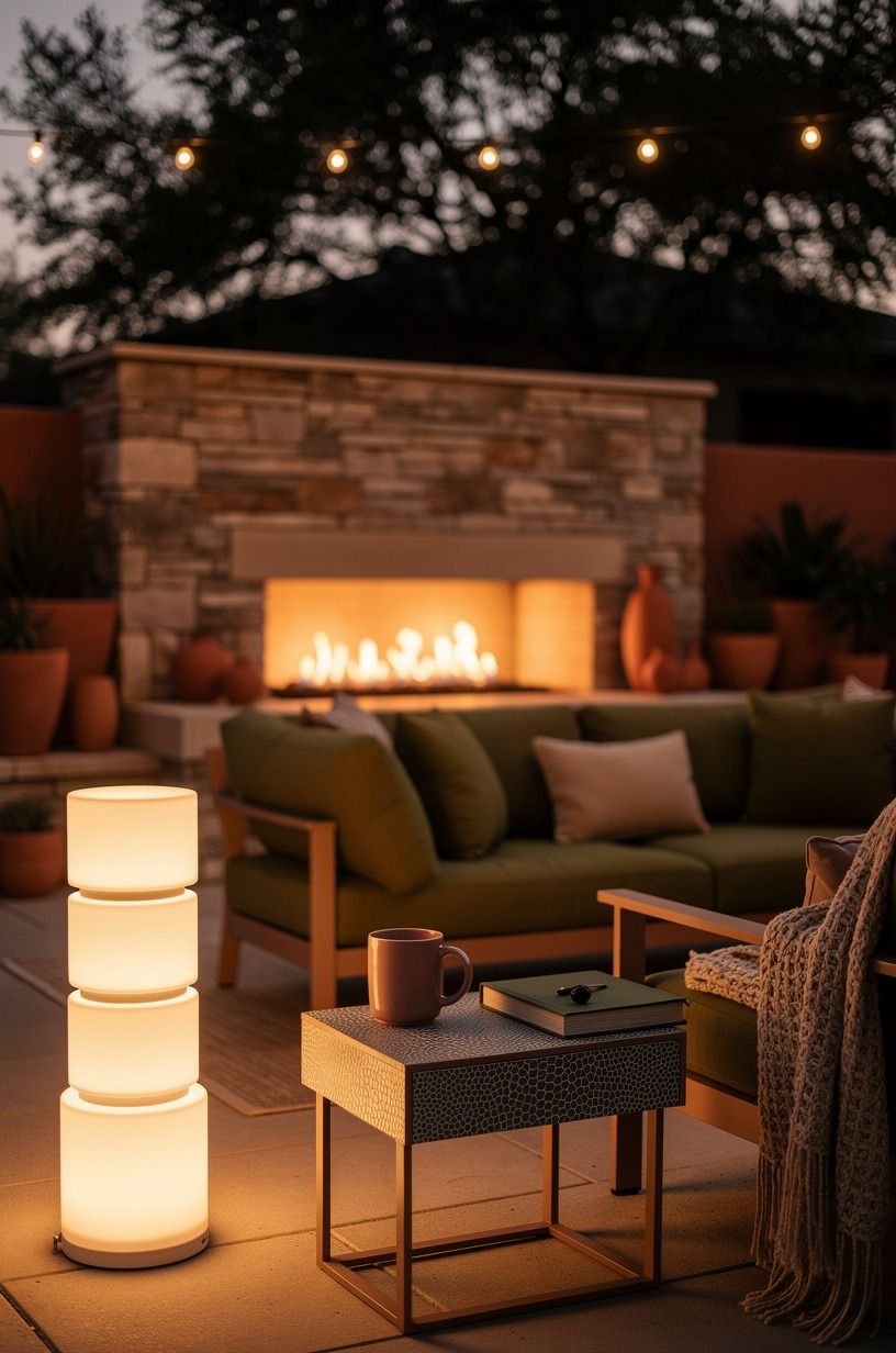 Use the Three-Height Light Stack after sunset