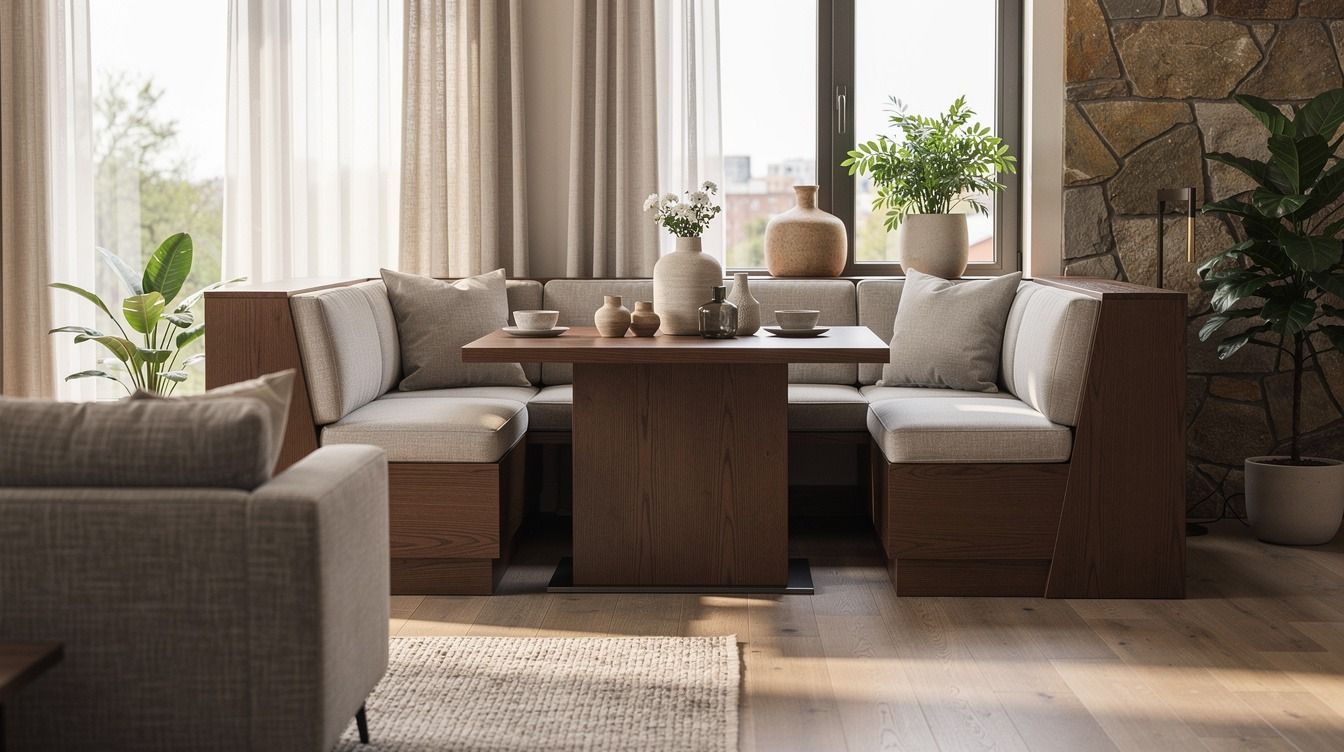 I Chose a Banquette Over a Booth Breakfast Nook, It Finally Fit