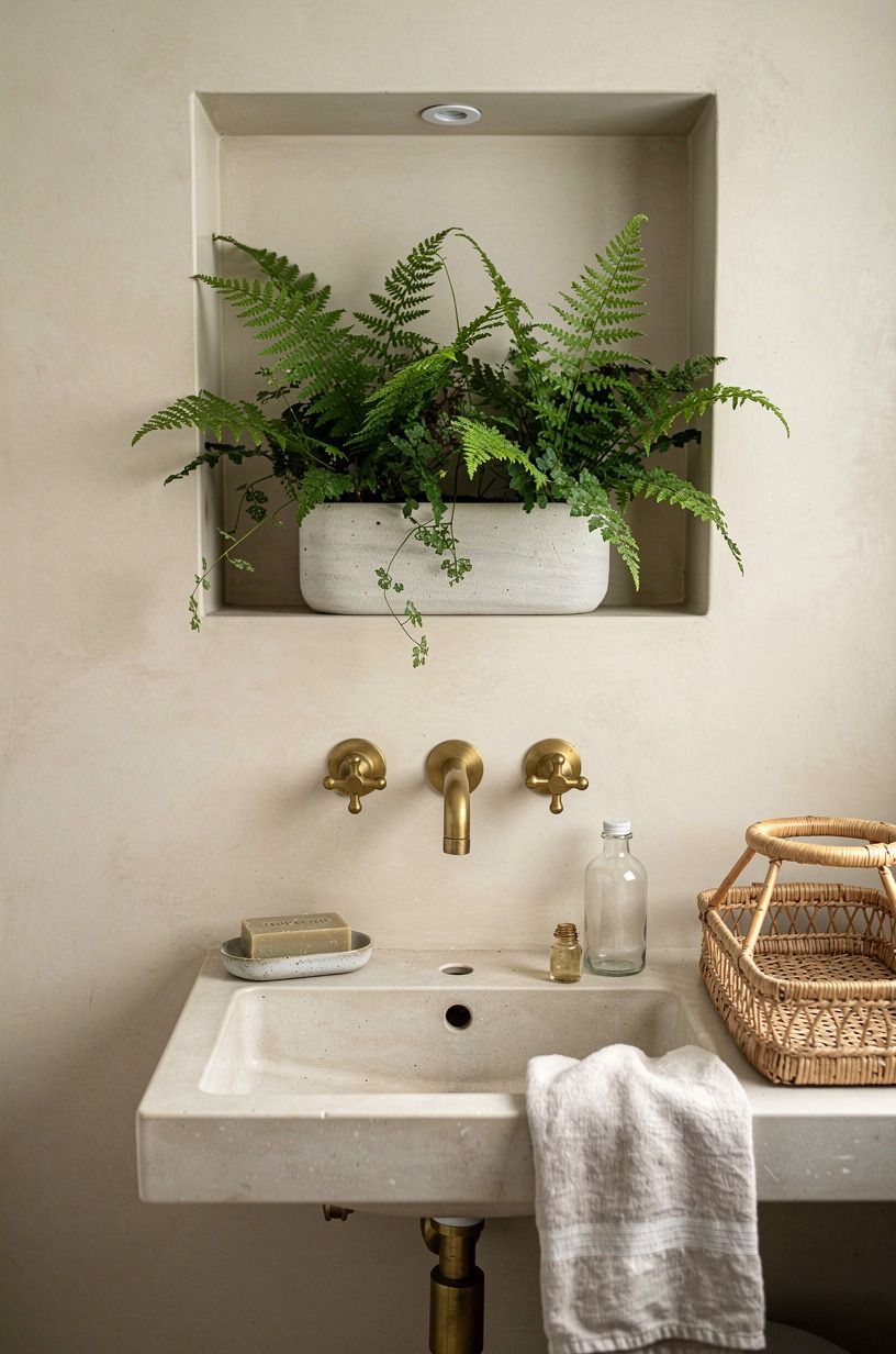 Tuck ferns into a humid shelf niche