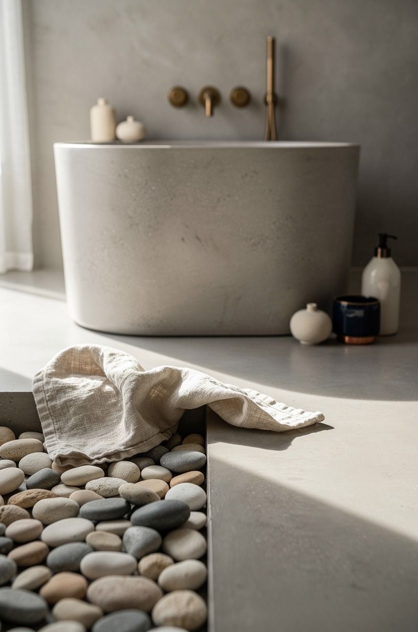 I Added A Pebble Tray Beside The Soak