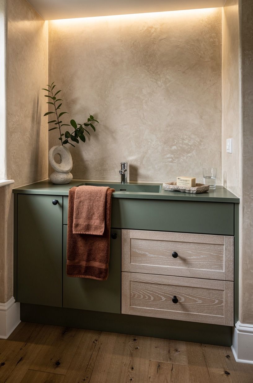 Wash plaster walls with hidden cove lighting (The Evening Glow Stack)